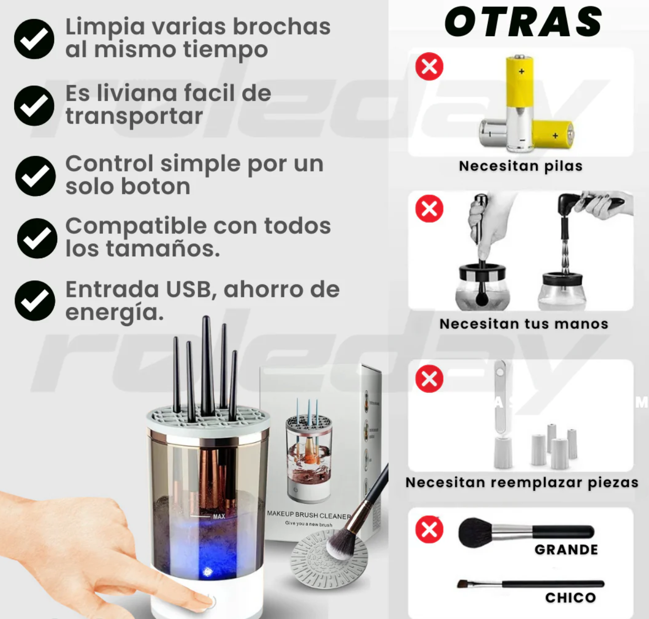 Máquina Lavadora De Brochas Maquillaje