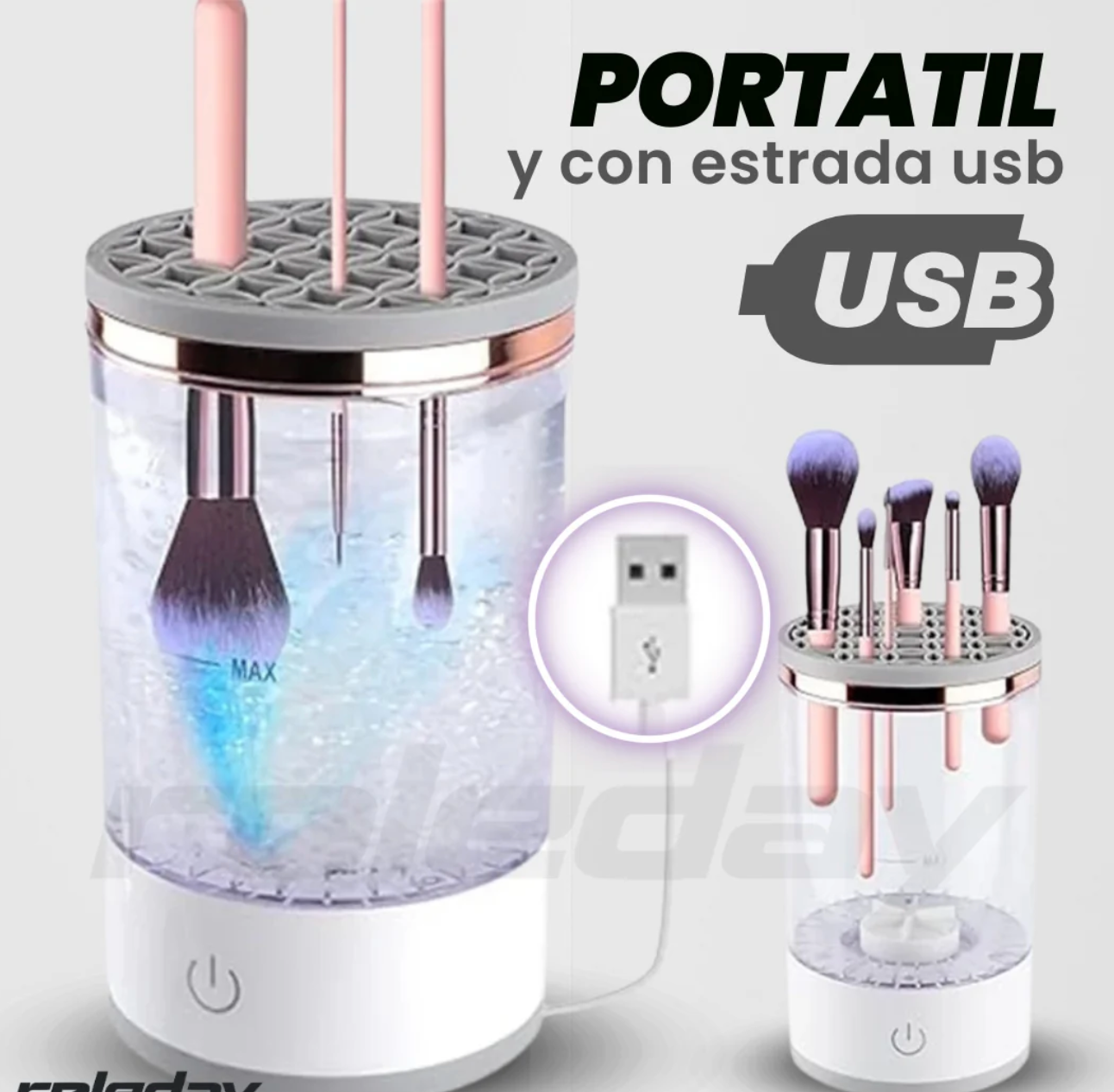 Máquina Lavadora De Brochas Maquillaje